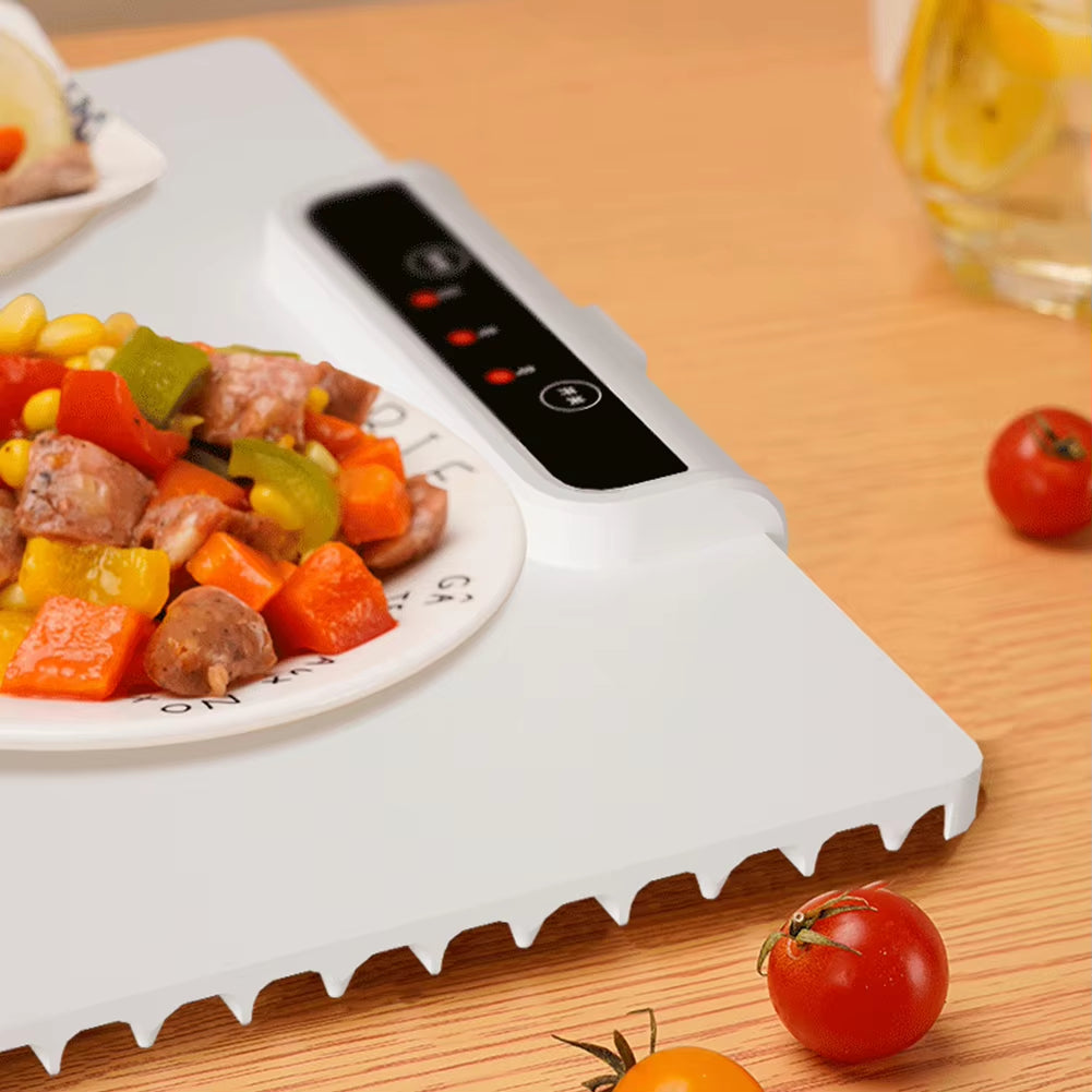 Electric Warming Tray with Adjustable Temperature Smart Warming Plate Silicone Fast Heating for Parties Family Gatherings