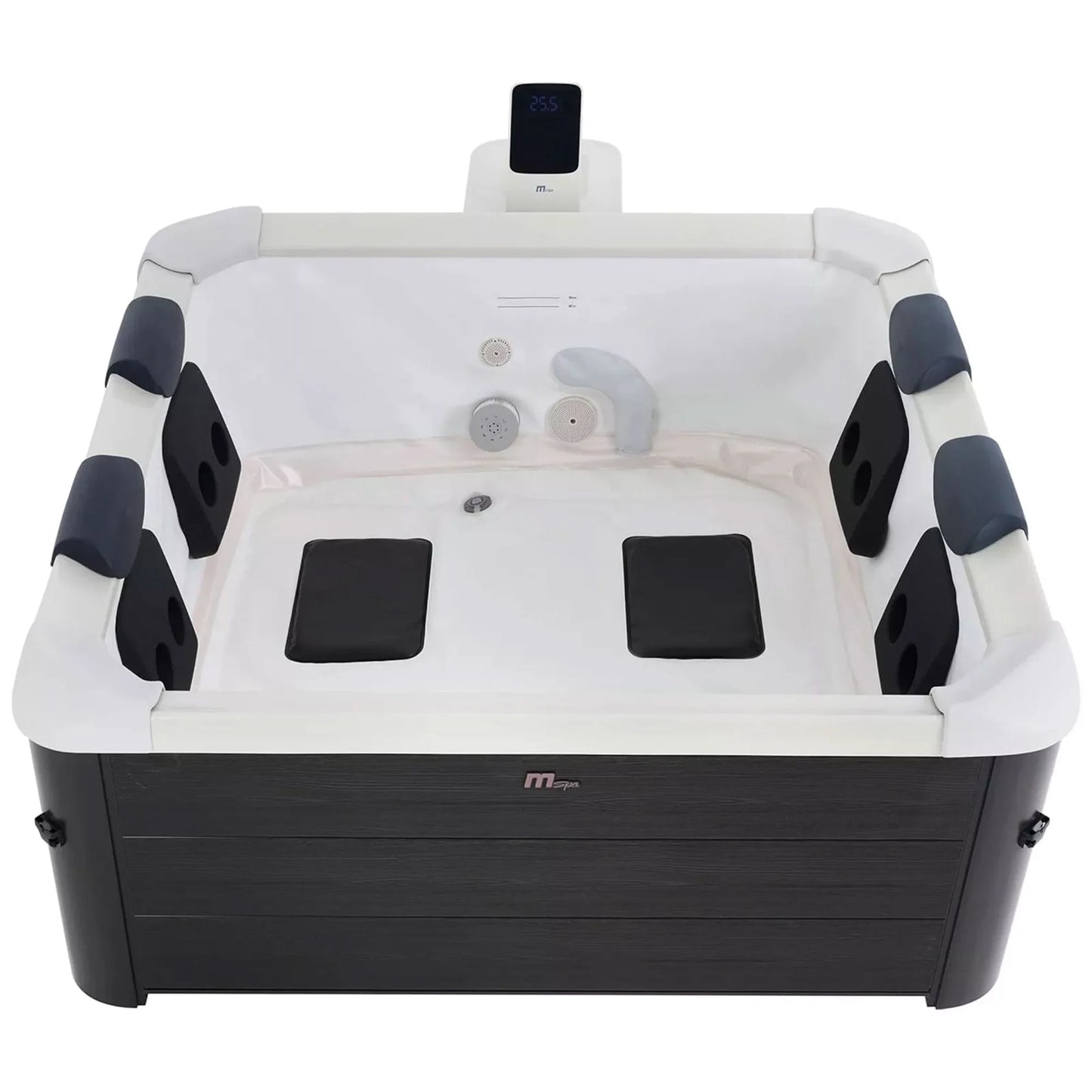 Oslo 6 Person Squared Hot Tub with Hydro Massage Jets plus & LED Strip